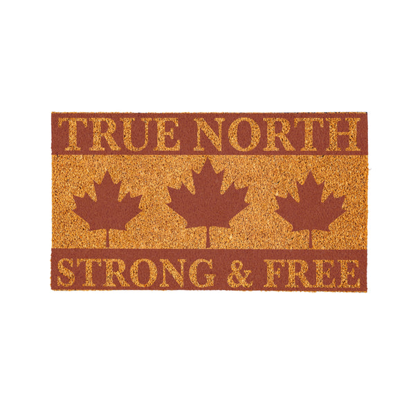 Plow & Hearth Canada Strong True North Coir Mat Strong & Free 28"x16"