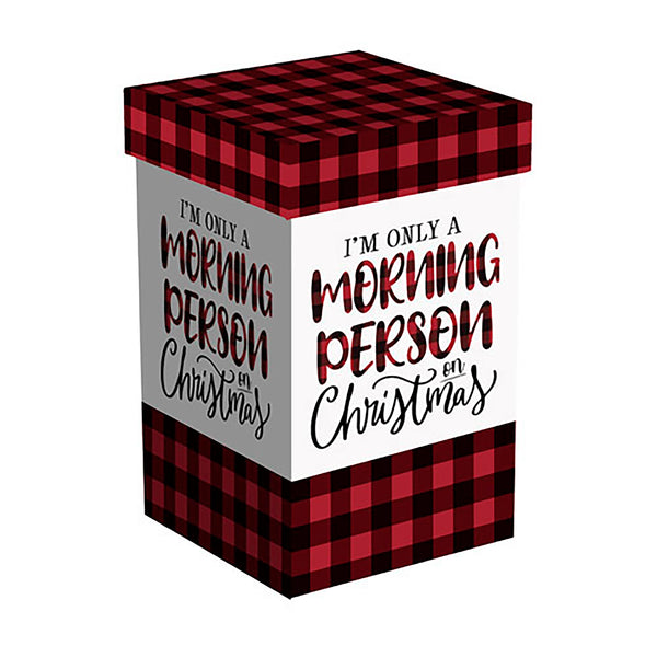 plow & hearth Ceramic FLOMO 360 Travel Cup 17 oz. I'm only a morning person on Christmas