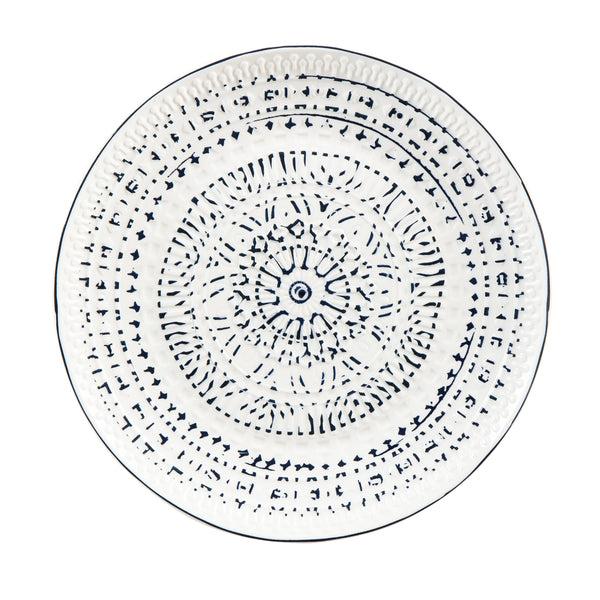 plow & hearth Ceramic Lunch Dinner Plate Inkwell Collection