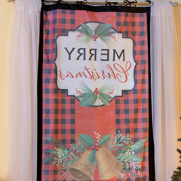 Plow & Hearth Christmas Joy Shadow Scapes Window Shade