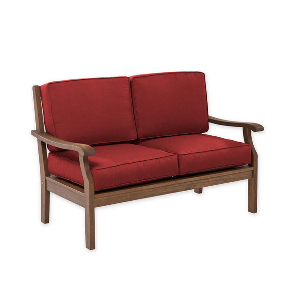 Plow & Hearth Claremont Deep Seating Love Seat With Cushions