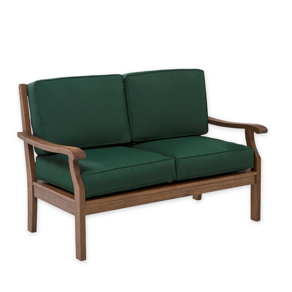 plow & hearth Claremont Deep Seating Love Seat with Cushions