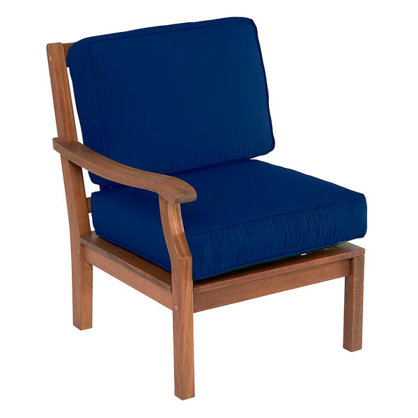 Plow & Hearth Claremont Sectional Chair With Right Arm With Cushions