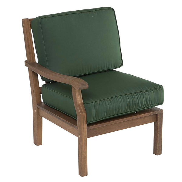 plow & hearth Claremont Sectional Chair with Right Arm with Cushions