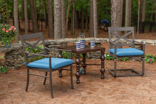 plow & hearth Classic Polyester Seat Pad 20"x18" Set of 2