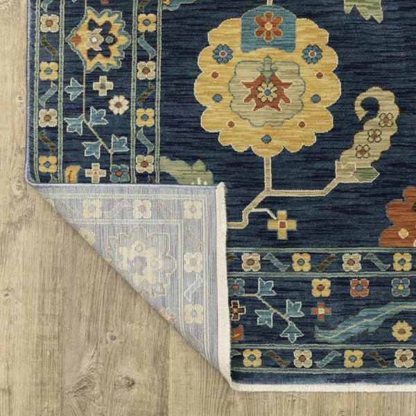 Plow & Hearth Clover Hill Flowers Polypropylene Rug 2'3" X 7'6" Runner