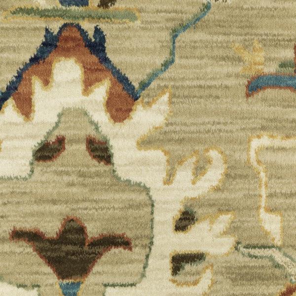 plow & hearth Clover Hill Flowers Polypropylene Rug 6'7" x 9'6"