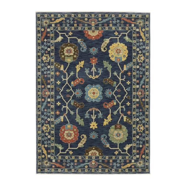 Plow & Hearth Clover Hill Flowers Polypropylene Rug 7'10" X 10'10"