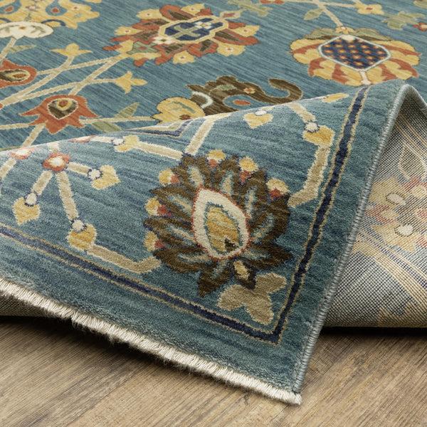 plow & hearth Clover Hill Gems Polypropylene Rug 2'3" x 7'6" Runner