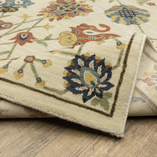 Plow & Hearth Clover Hill Gems Polypropylene Rug 5'3" X 7'6"