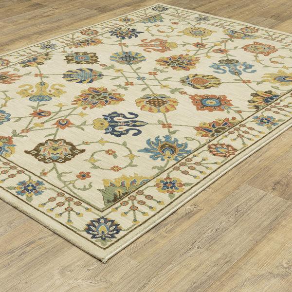 Plow & Hearth Clover Hill Gems Polypropylene Rug 7'10" X 10'10"