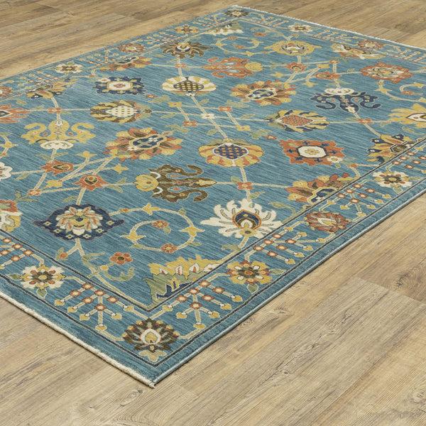 Plow & Hearth Clover Hill Gems Polypropylene Rug 7'10" X 10'10"