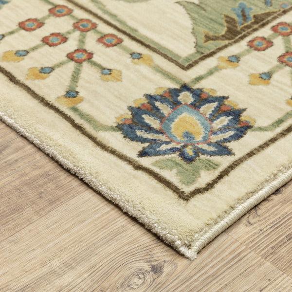 Plow & Hearth Clover Hill Gems Polypropylene Rug 9'10" X 12'10"