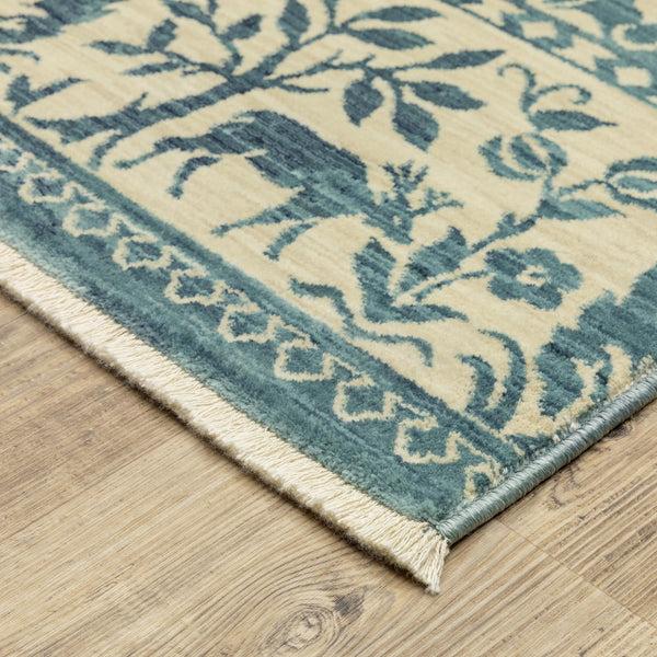 Plow & Hearth Clover Hill Porcelain Polypropylene Rug