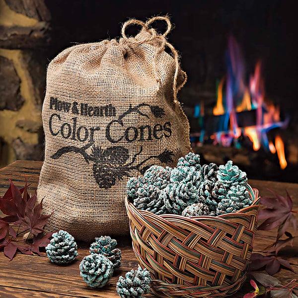 Plow & Hearth Color-Changing Fireplace Color Cones 5 Lb. Bag
