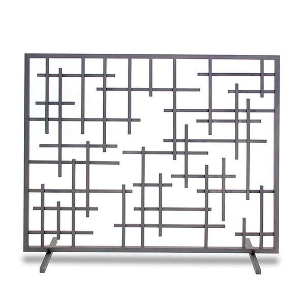 Plow & Hearth Contemporary Single Panel Summer Decorative Fireplace Screen