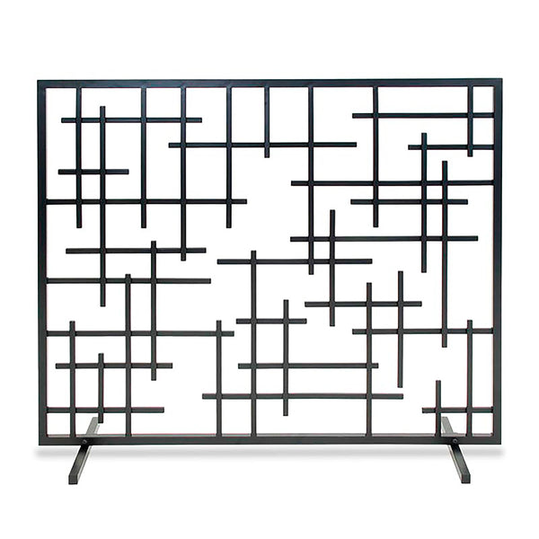 plow & hearth Contemporary Single Panel Summer Decorative Fireplace Screen