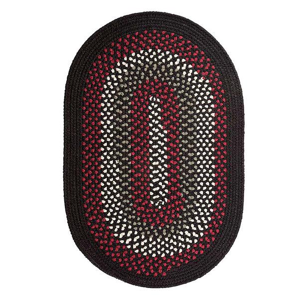 plow & hearth Country Classic Braided Polypropylene Rug 2' x 3'