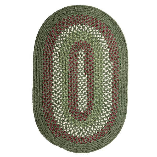 Plow & Hearth Country Classic Braided Polypropylene Rug 5' X 8'