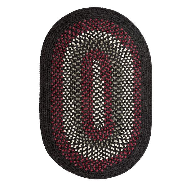 plow & hearth Country Classic Braided Polypropylene Rug 5' x 8'