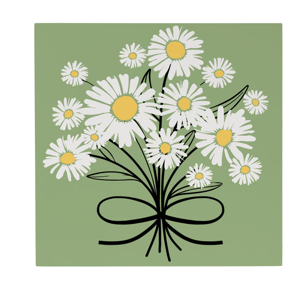 Plow & Hearth Daisy Scape Indoor Wall Décor Wood Bouquet 12"x12"