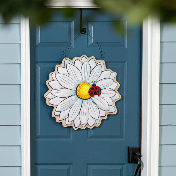 Plow & Hearth Daisy/Sunflower Double Sided Estate Door Décor
