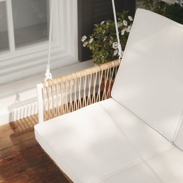 Plow & Hearth East Green Anderson Porch Swing With Cushions