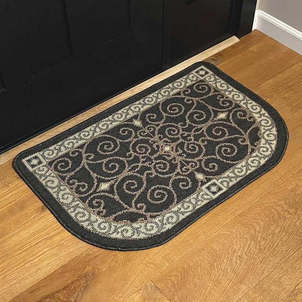 Plow & Hearth Eastly Midnight Polypropylene Rug 23"x36"