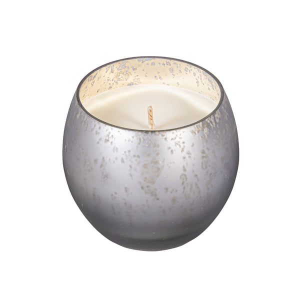 Plow & Hearth Egg Shape Mercury Glass Candle Ancient Water