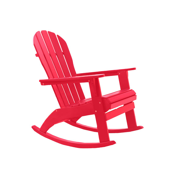 Plow & Hearth Eucalyptus Wood Adirondack Rocking Chair