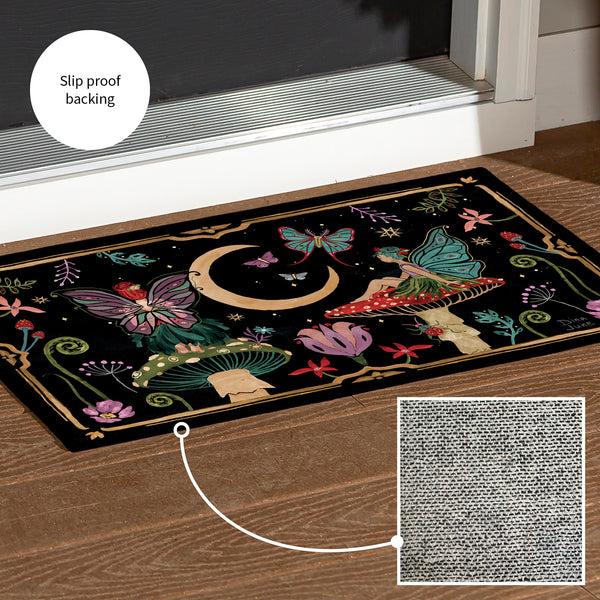 Plow & Hearth Fairy Wonderland Washable Indoor/ Outdoor Mat