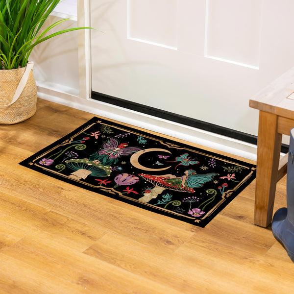 Plow & Hearth Fairy Wonderland Washable Indoor/ Outdoor Mat