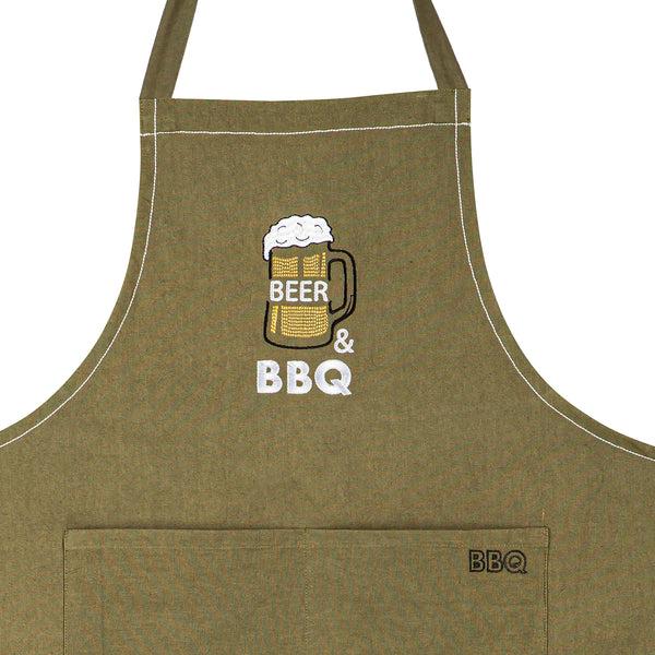Plow & Hearth Father's Day Grilling Gift Set "Beer & BBQ"