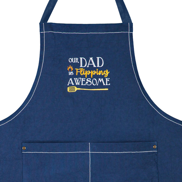 Plow & Hearth Father's Day Grilling Gift Set "Our Dad Is Flipping Awesome"