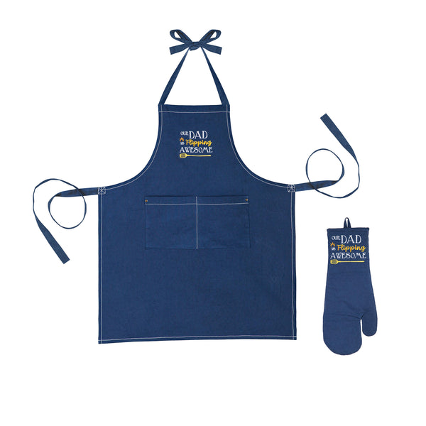 plow & hearth Father's Day Grilling Gift Set "Our Dad is Flipping Awesome"