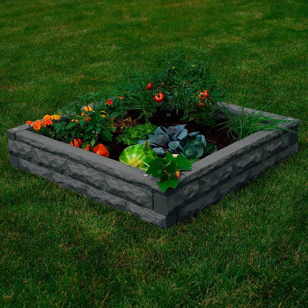 plow & hearth Faux stone raised bed - self watering 4 x 4