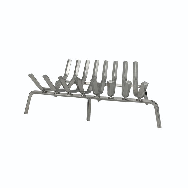 plow & hearth Fireplace Grate 8 Bars 1 1/8" Diamond Stock Stainless Steel Finish