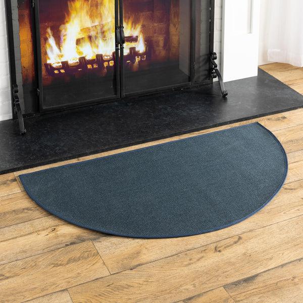 Plow & Hearth Flame-Resistant Fiberglass Half-Round Hearth Rug 32" X 60"