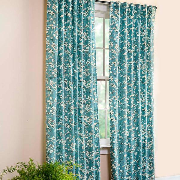 plow & hearth Floral Damask Rod-Pocket Homespun Insulated Curtain Valance 42"W x 14"L
