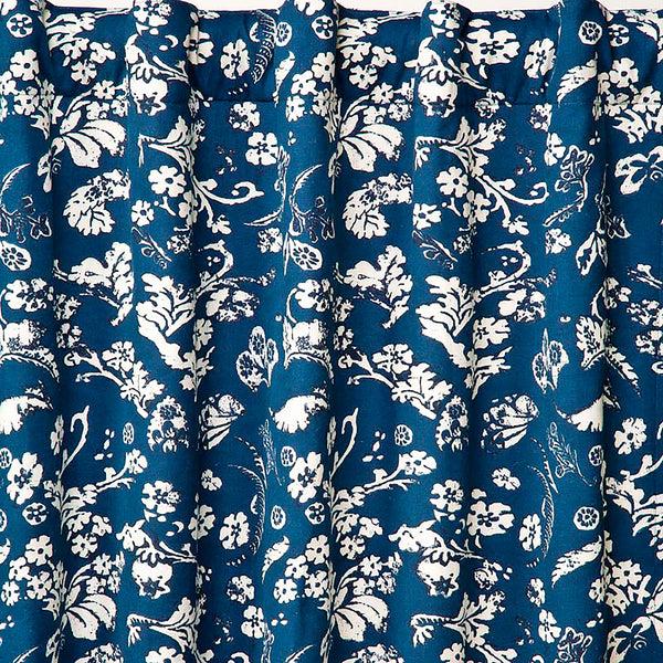 plow & hearth Floral Damask Rod-Pocket Homespun Insulated Curtain Panel 42"W x 96"L