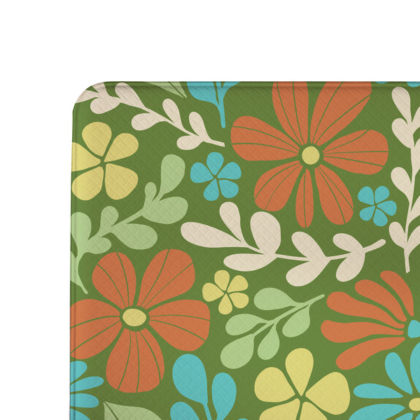 Plow & Hearth Floral Mod Anti-Fatigue Mat Ditsy 30"x18"