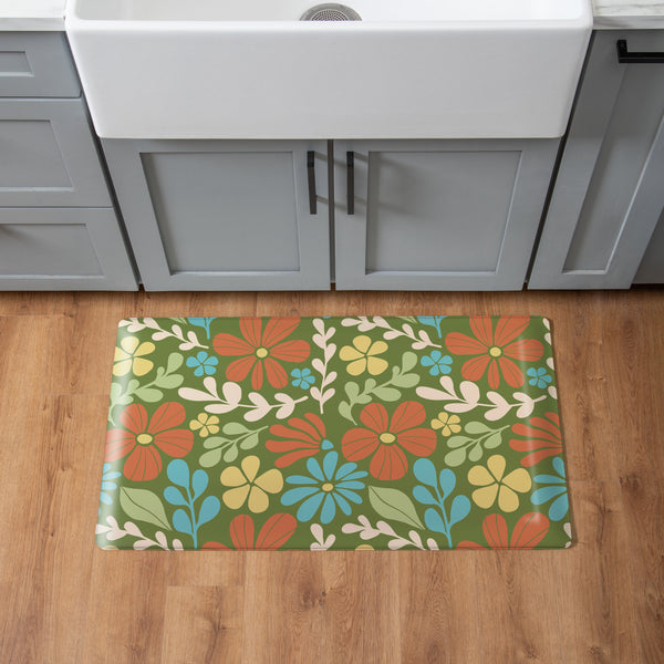 plow & hearth Floral Mod Anti-Fatigue Mat Ditsy 30"x18"