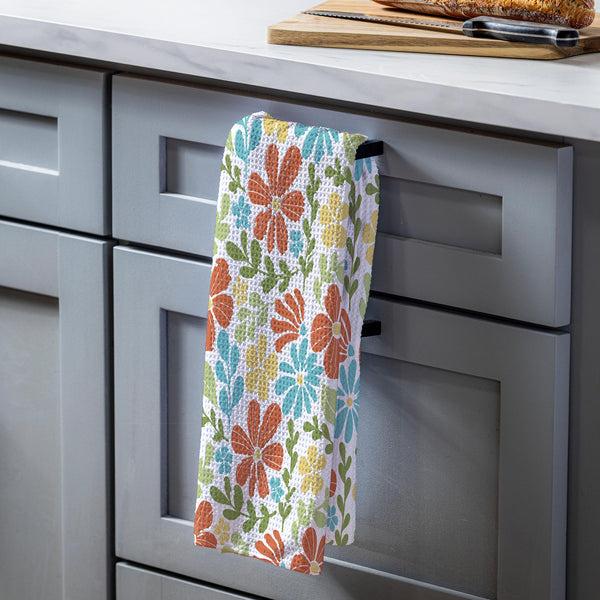 plow & hearth Floral Mod Quick Dry Kitchen Towel 18" x 30"
