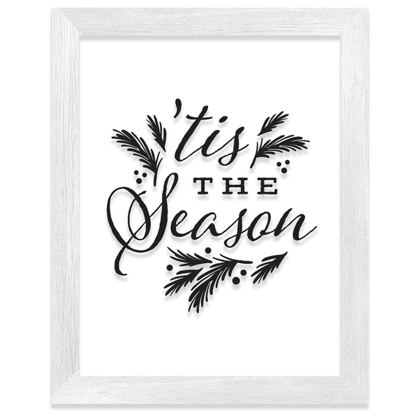 Plow & Hearth Framed Christmas Wishes Holiday Accents Set Of 3