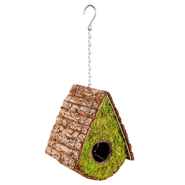 Plow & Hearth Garden Of Wonder Birdhouse Moss A-Frame