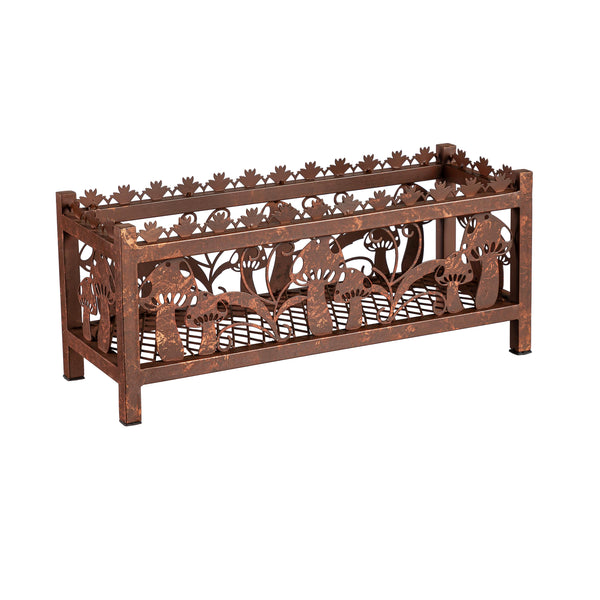 Plow & Hearth Garden Of Wonder Planter Laser-Cut Metal Mushroom Decals
