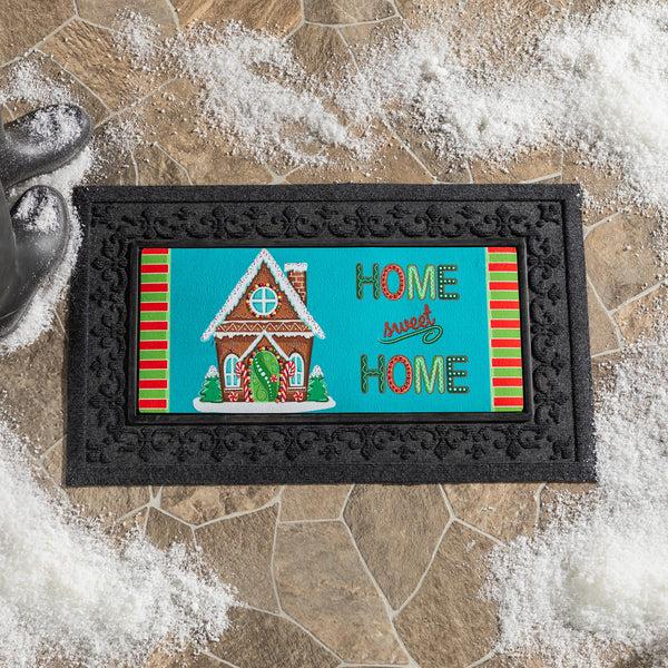 Plow & Hearth Gingerbread Home Sweet Home Sassafras Switch Mat