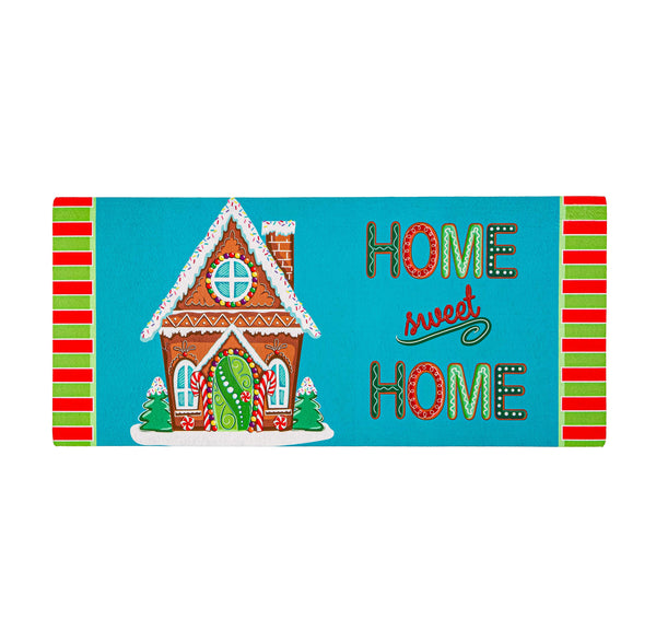 plow & hearth Gingerbread Home Sweet Home Sassafras Switch Mat