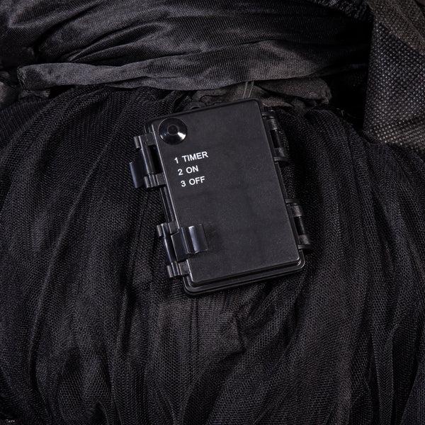 Plow & Hearth Glowing LED Haunted Halloween Reaper Garden Stake Set Of 3