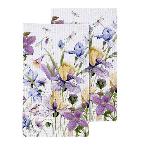 Plow & Hearth Golden Lilac Quick Dry Kitchen Towel 18" X 30"